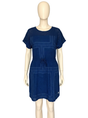 Roxy Blue Short Summer Dotted Dress