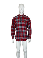Lacoste Red Check Long Sleeve Shirt