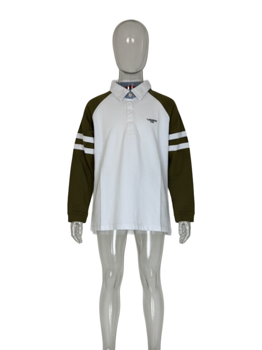 Lacoste White Brown Polo Shirt