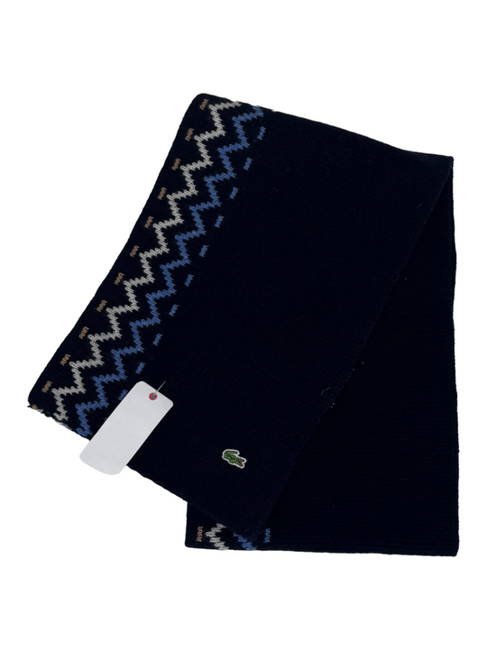 Lacoste Navy Light Blue Scarf