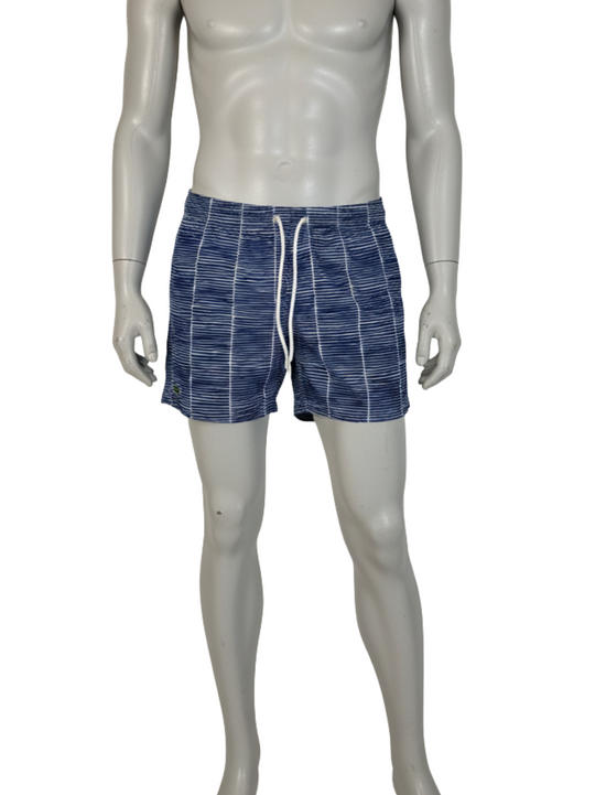 Lacoste Navy White Swim Shorts