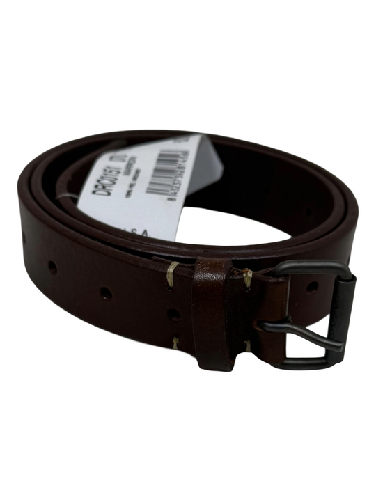 Lacoste Dark Brown Crocodile Logo Belt