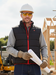 Lee Cooper Quilted Padded Vest Black