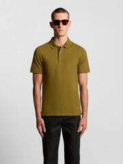 Lyle & Scott Tree Green Plain Polo Shirt