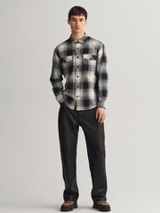 Gant Black Relaxed Shadow Check Shirt