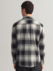 Gant Black Relaxed Shadow Check Shirt