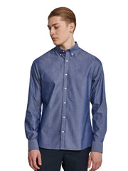 Gant Persian Blue Slim Pinpoint Oxford Button Down Shirt