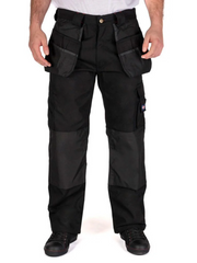 Lee Cooper Mens Holster Pocket Workwear Trouser Black