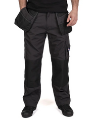 Lee Cooper Mens Holster Pocket Workwear Trouser Black