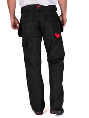 Lee Cooper Mens Holster Pocket Workwear Trouser Black
