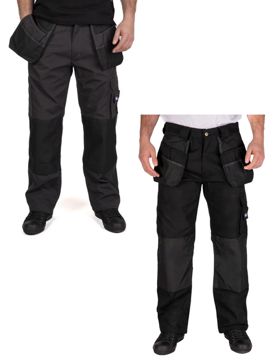 Lee Cooper Mens Holster Pocket Workwear Trouser Black