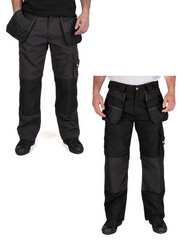 Lee Cooper Mens Holster Pocket Workwear Trouser Black