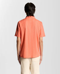 Lyle & Scott Vibrant Coral Broderie Resort Shirt