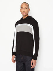 Armani Exchange Black Zinc Branded Hoodie