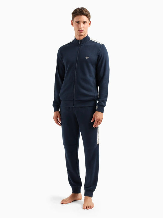 Emporio Armani Mens Marine Logo Tape Tracksuit