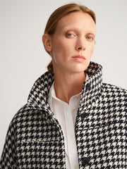Gant Ebony Black Houndstooth Cropped Jacket