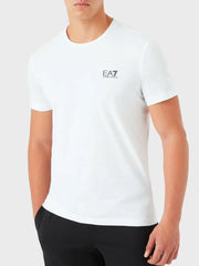 EA7 Mens White Core Identity T-Shirt