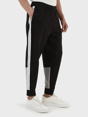 Armani Exchange Black Zinc Branded Jogging Pants