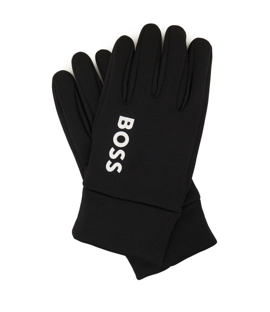 BOSS Black Running Gloves