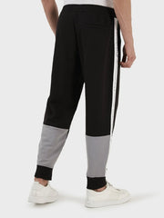 Armani Exchange Black Zinc Branded Jogging Pants