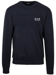 EA7 Mens Night Blue Core Identity Hoodie