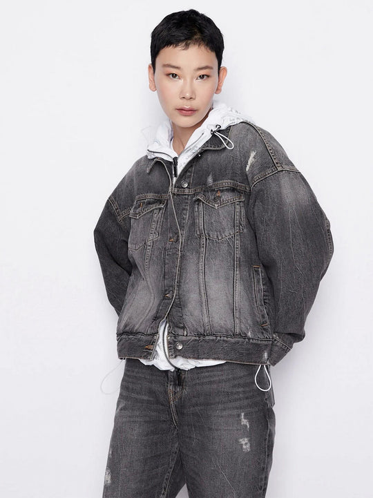 Armani Exchange Grey Blouson Jacket