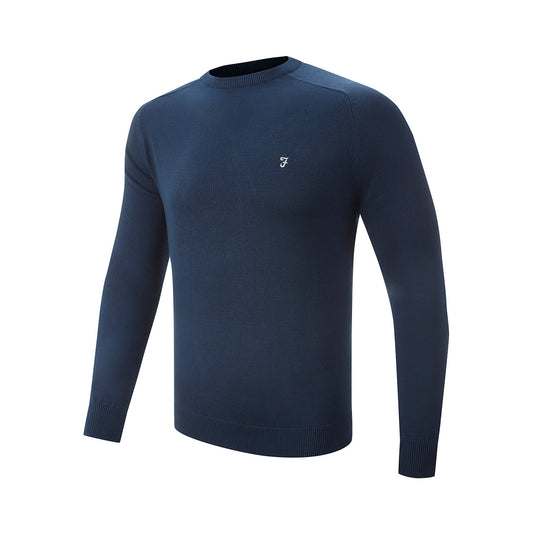 Farah Pablo Crewneck Navy Sweater