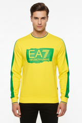 Mens EA7 Vibrant Yellow/ Green Train Olympic Graphic Sweatshirt