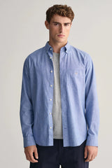 Gant Rich Blue Cotton Linen Shirt