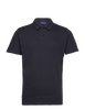 Gant Evening Blue Waffle Texture Short Sleeve Piqué Polo Shirt