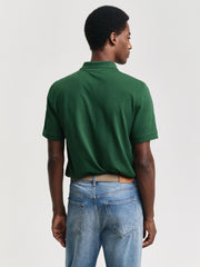 Gant Forest Green Embroidered Archive Shield Polo