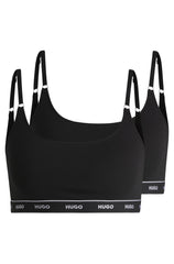 HUGO Black Twin Stripe Bralette - product image 1