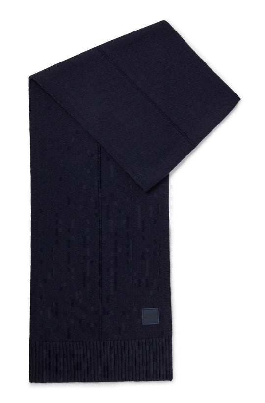 BOSS Dark Blue Kaio Scarf