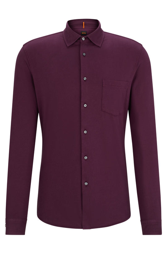 BOSS Purple Mysoft Shirt