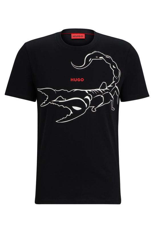 HUGO Black Darpione T-Shirt