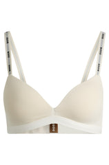 BOSS White Padded Triangle Bra - product image 1