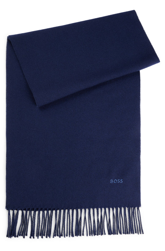 BOSS Dark Blue Raner Scarf