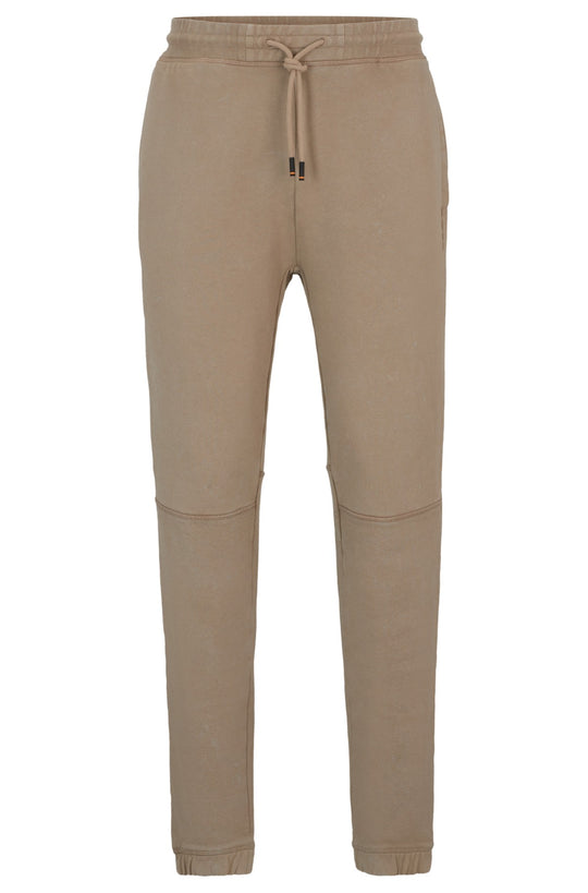 BOSS Brown Logo Raw Tracksuit Bottoms