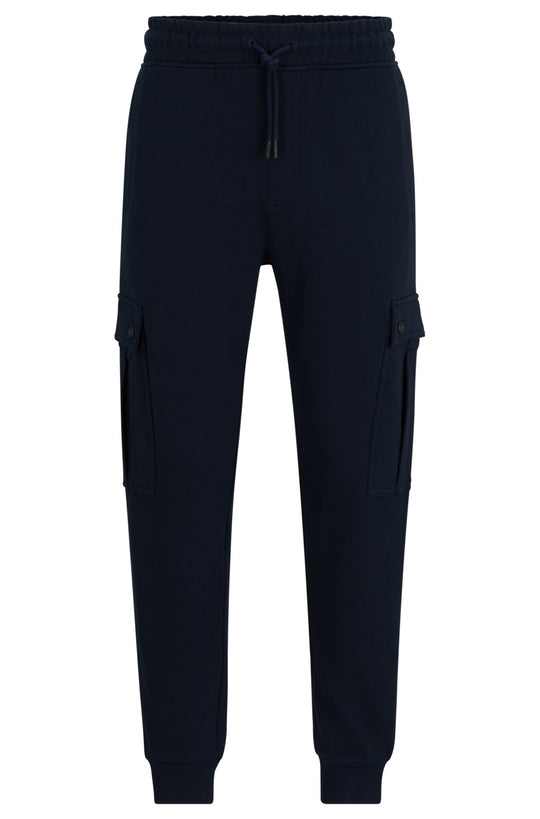 BOSS Dark Blue Seteam Tracksuit Bottoms