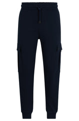 BOSS Dark Blue Seteam Tracksuit Bottoms - product image 1