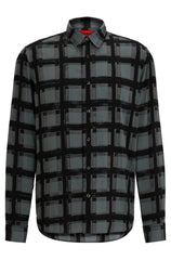 HUGO Dark Green Emero Shirt - product image 1