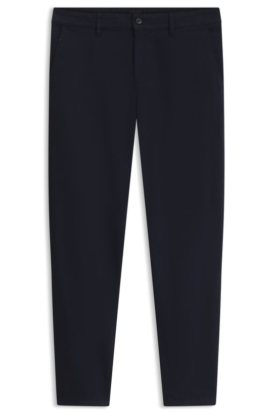 BOSS Dark Blue Tapered Chino Trousers