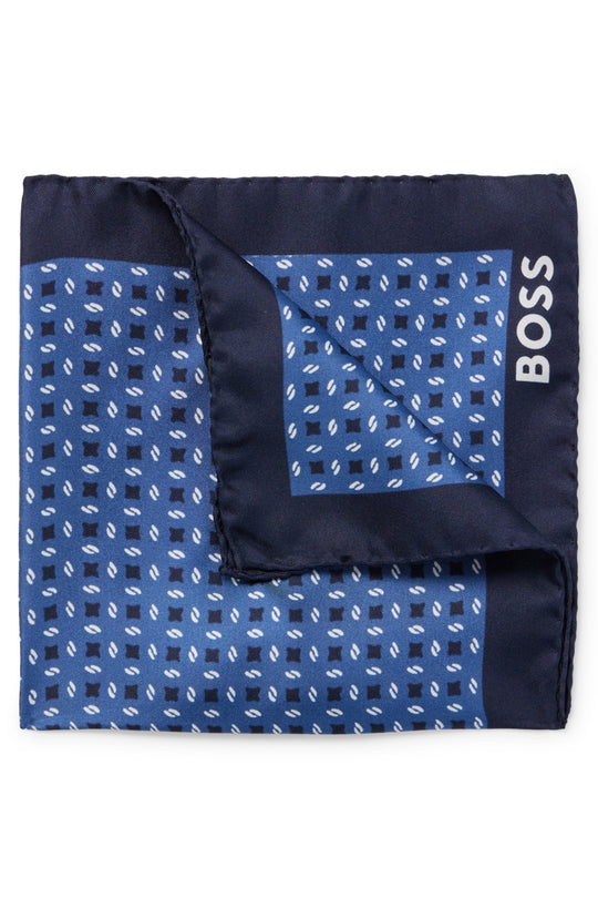 BOSS Blue Pocket Square
