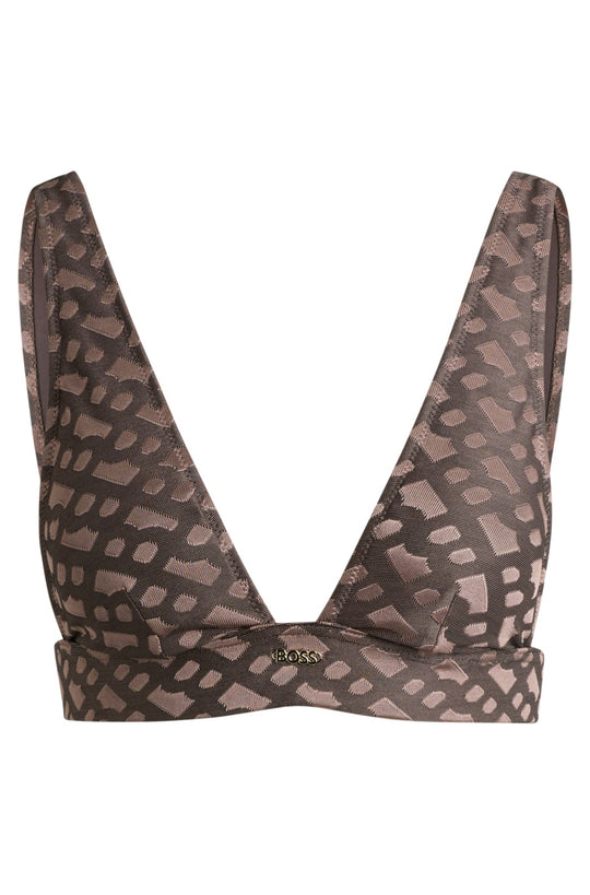 BOSS Dark Brown Beatrix Bikini Top