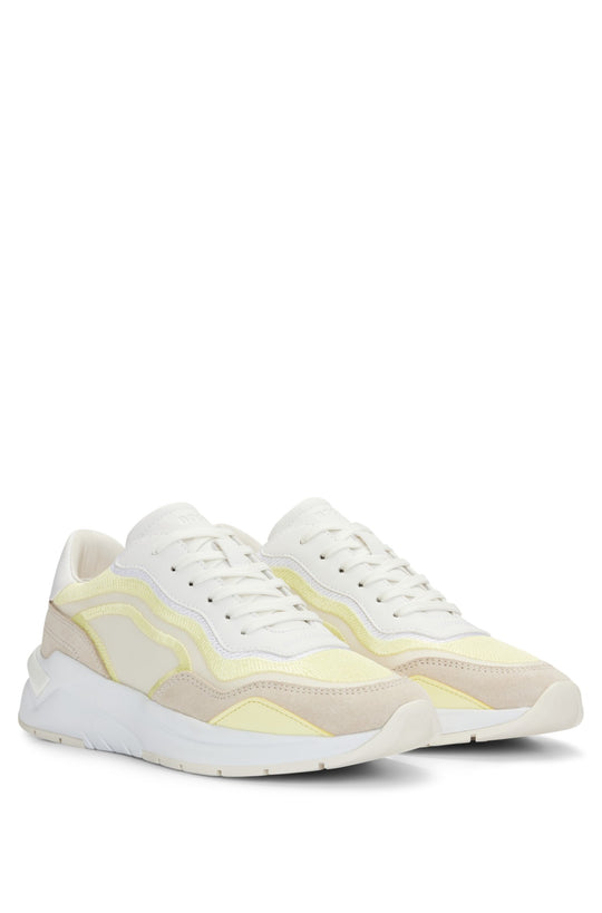 BOSS White Skylar Trainers