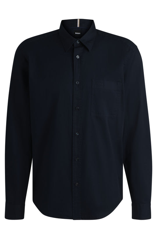 BOSS Dark Blue Liam Shirt