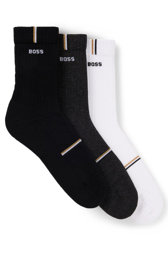 BOSS 3-Pack Rib Design Socks