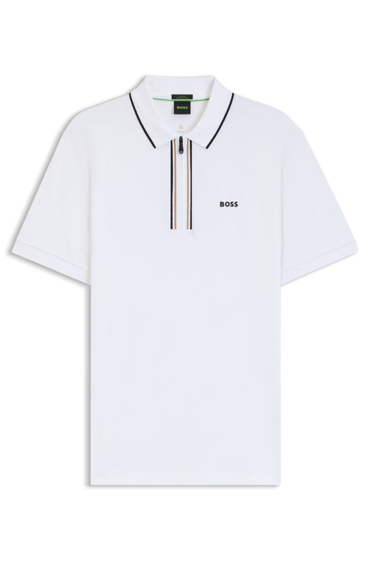 BOSS White Philix Polo Shirt