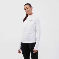 Women's Orbit White 1/4 Zip Jacket