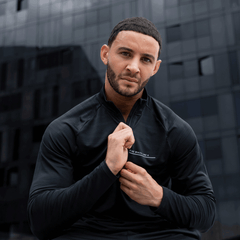 Men's Comet Black 1/4 Zip Jacket